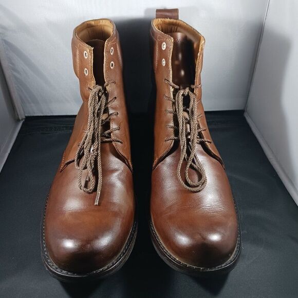 Timberland Men's Boots Size 11M Chukka Combat Brown Leather - Picture 2 of 11